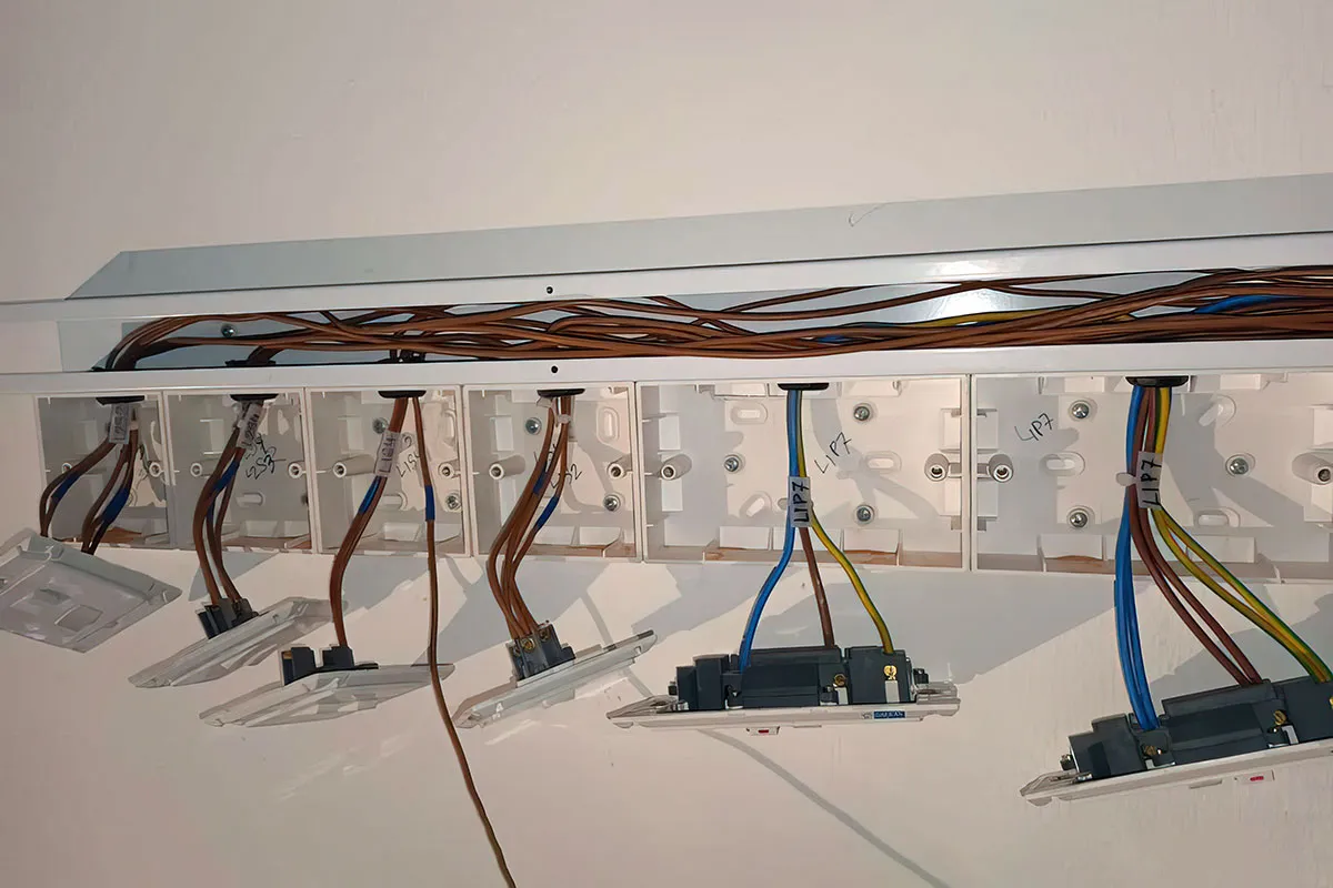 Power socket installation