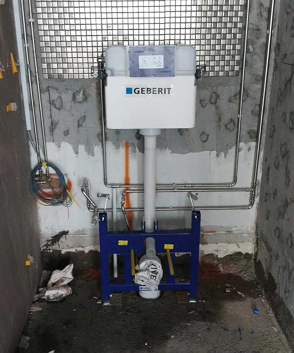 Geberit toilet installation
