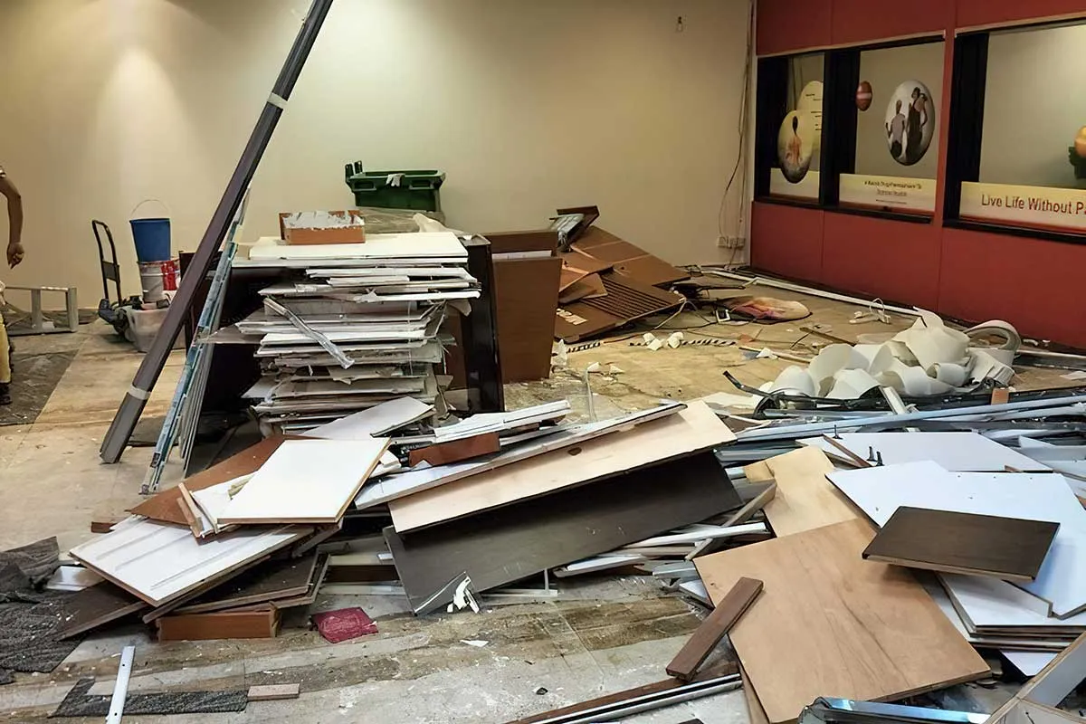 Office stripped back for full reinstatement