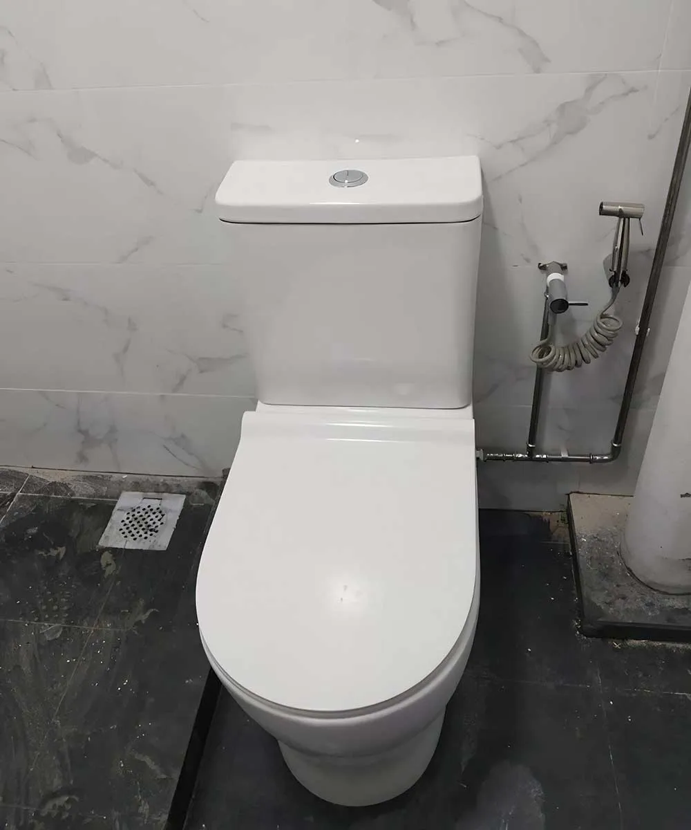 Toilet installation, complete